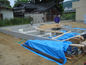 島本町広瀬　18号地　土台