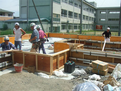 島本町で新築工事　松下建設